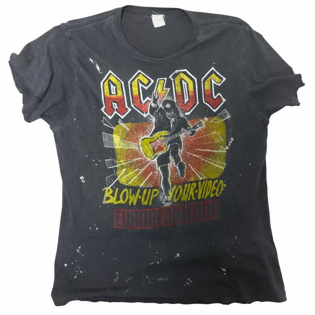 madeworn 메이드원 acdc 티셔츠 L