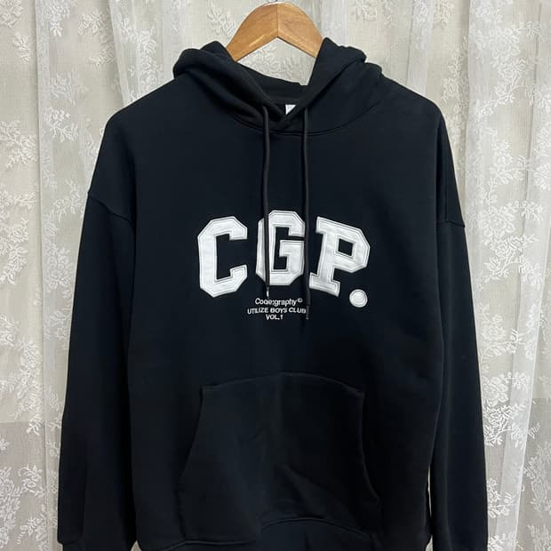 L) 코드그라피 CGP 후드 티셔츠 블랙