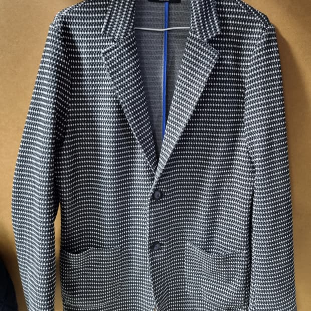 빠니깔레 남성 울 체크 자켓 