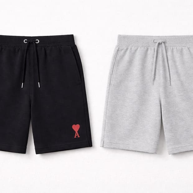 아미 하트 로고 반바지