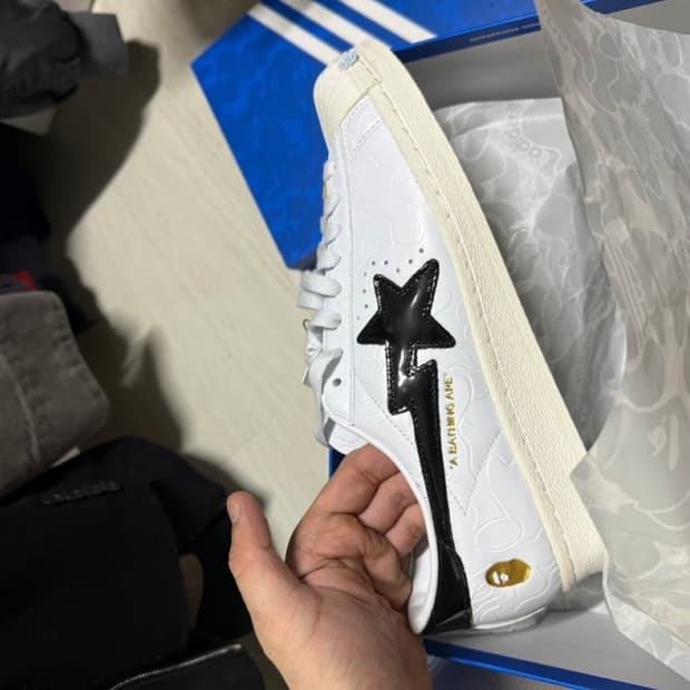아디다스 슈퍼스타 X BAPE 275mm 새상품