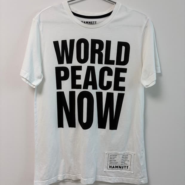 캐서린 햄넷 world peace now 티셔츠