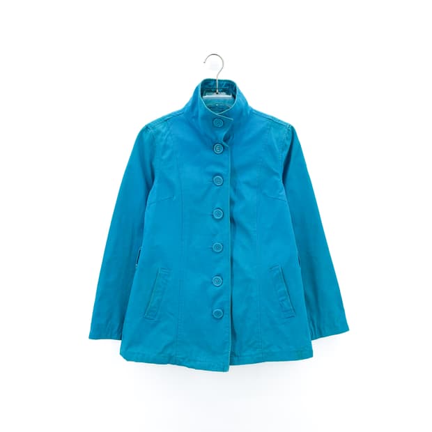 빈티지 블루 코튼 자켓