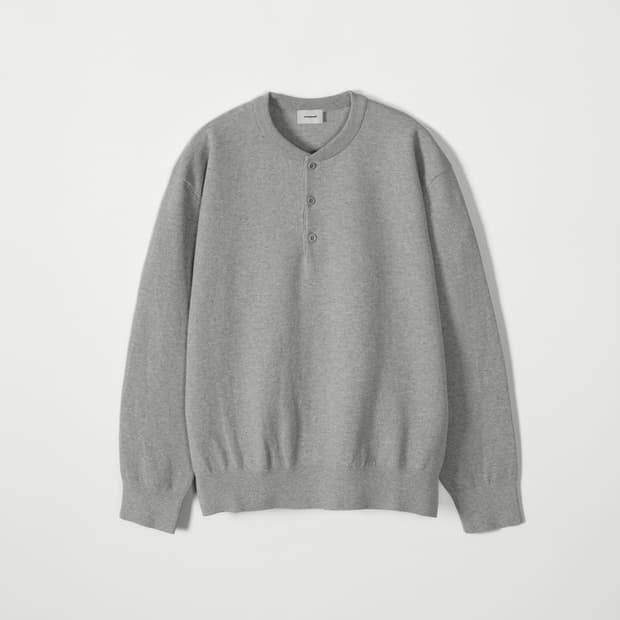 [새상품, 3(105)] 인더로우 헨리넥 니트