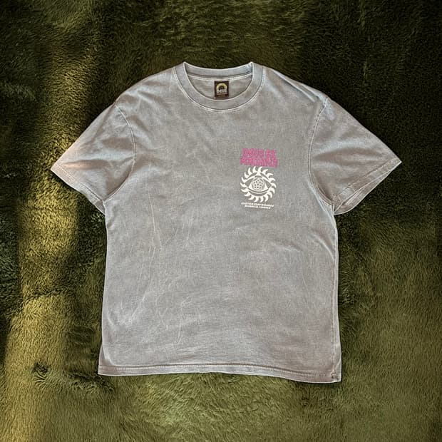 [XL] DEUS 데우스 엑스 마키나 크랭크 가먼트 다이 티셔츠 차콜