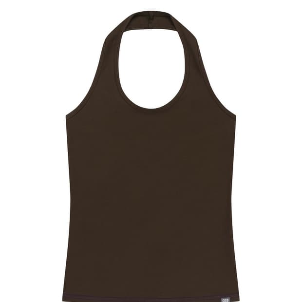 [구해요] 038 HALTER NECK SLEEVELESS BROWN M