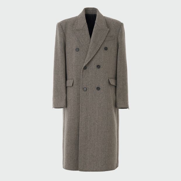 엘무드 엘르 하우스 더블 코트 롱코트