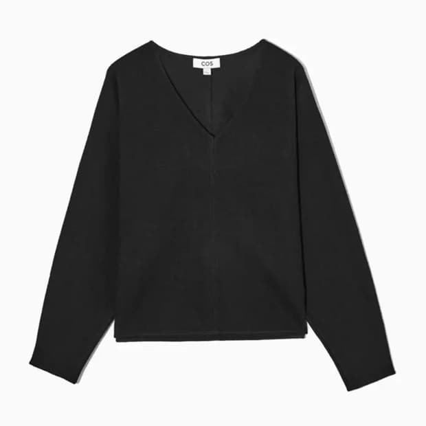 cos 울 블렌드 브이넥