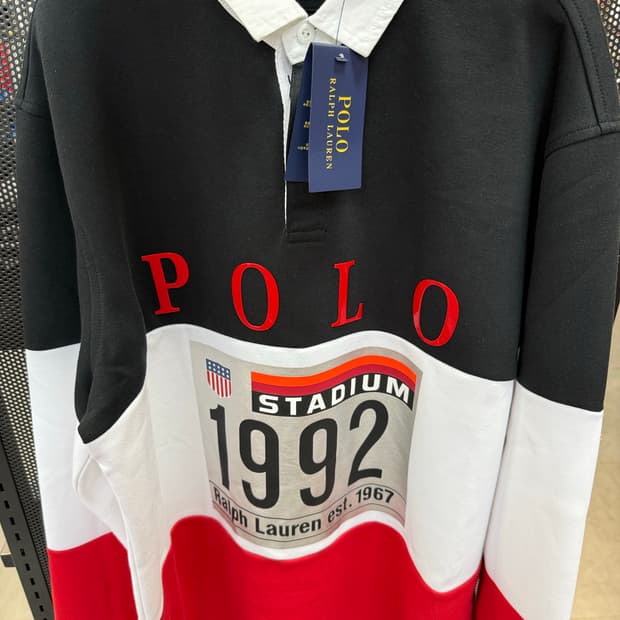 폴로 랄프로렌 1992 럭비 카라티 긴팔