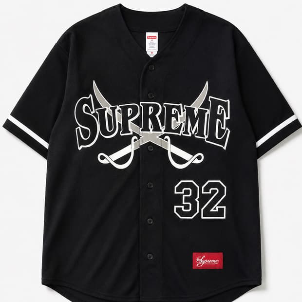 Supreme 슈프림 Swords 베이스볼 셔츠