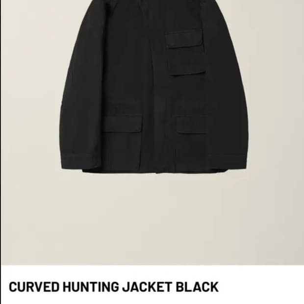 (구매) 누마레 ee 커브드 헌팅 자켓 블랙 L
