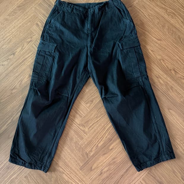 코모리 검정색 카고 바지 3사이즈