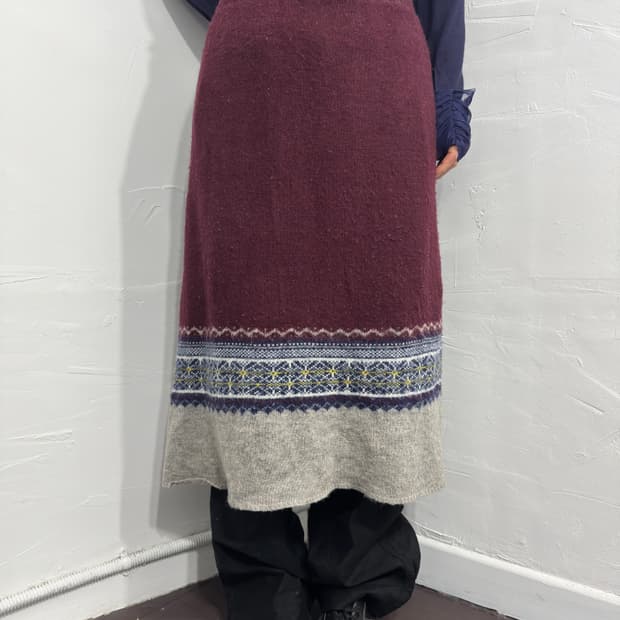 cube sugar knit skirt