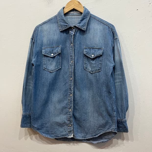 YEVS JPN 데님 셔츠 우먼즈 