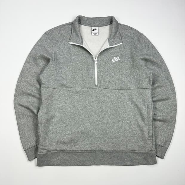 나이키 퓨추라 박시핏 반집업 맨투맨 그레이 L