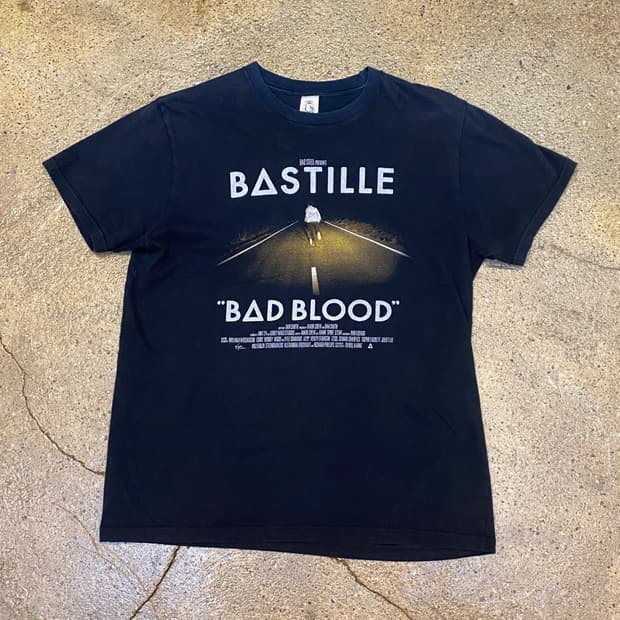미국 빈티지 밴드 바스틸 배드블러드 투어 락티셔츠