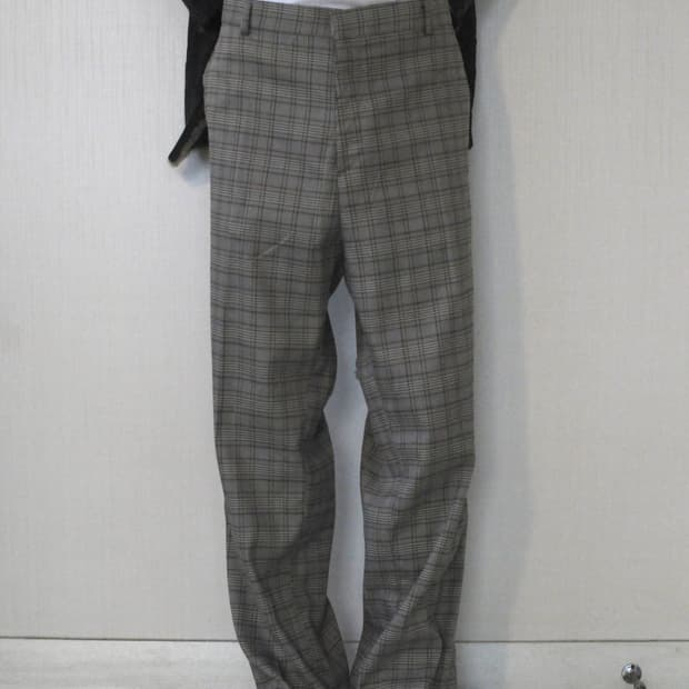 ESN 체크패턴 트라우저 슬랙스 XL 브라운