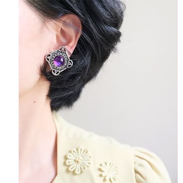 90년대 Avon 포인트 빈티지 귀찌 귀걸이 주얼리