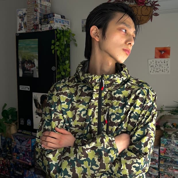 Green Stage 프로그스킨 카모 윈드 브레이커