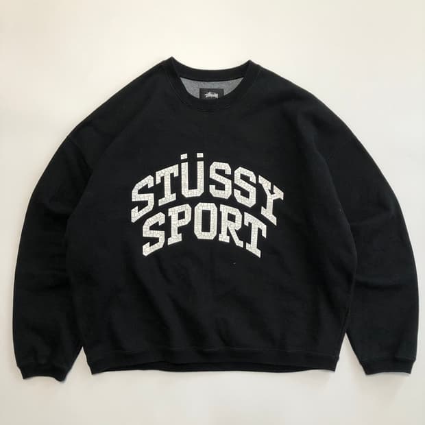 스투시 빅 크랙클 스포츠 맨투맨 