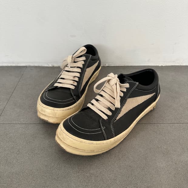 릭오웬스 빈티지 스니커즈 /릭반스 블랙밀크