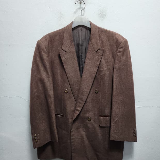 핸드메이드 90s 모직 더블브레스티드 블레이저