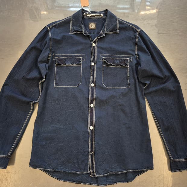 00s STONE ISLAND stitching 셔츠