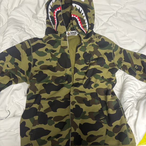 베이프 샤크후드 녹계 L