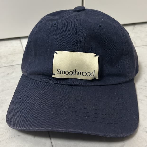 스무드무드 라벨 볼캡 네이비