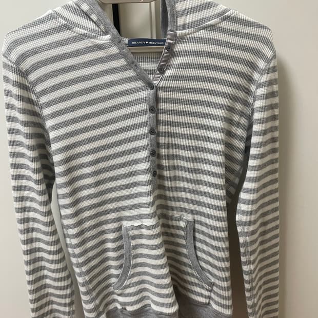 브랜디 멜빌 스트라이트 후드 롱슬리브 