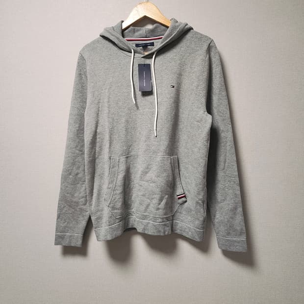 [M] 새상품 타미힐피거 그레이 후드티