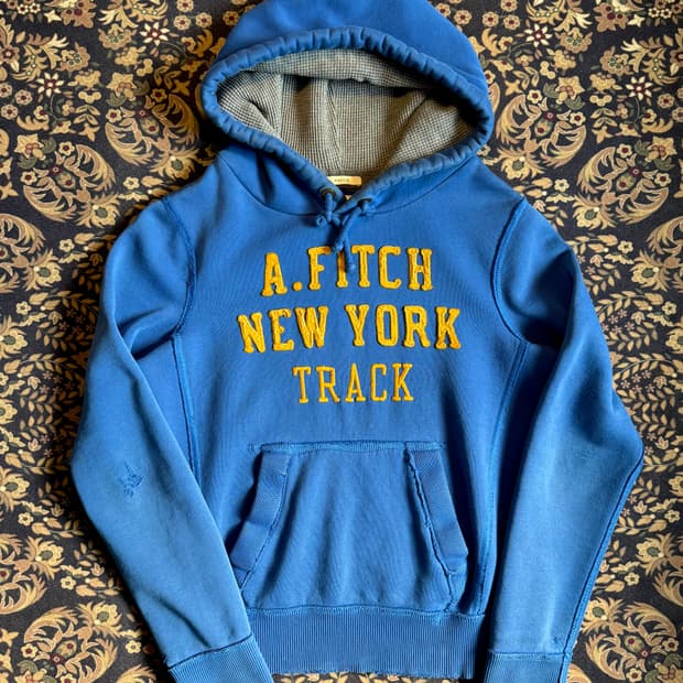 아베크롬비 아플리케 로고 후디