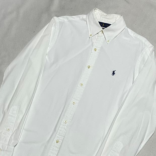 S 폴로랄프로렌 코튼 화이트 클래식 핏 셔츠