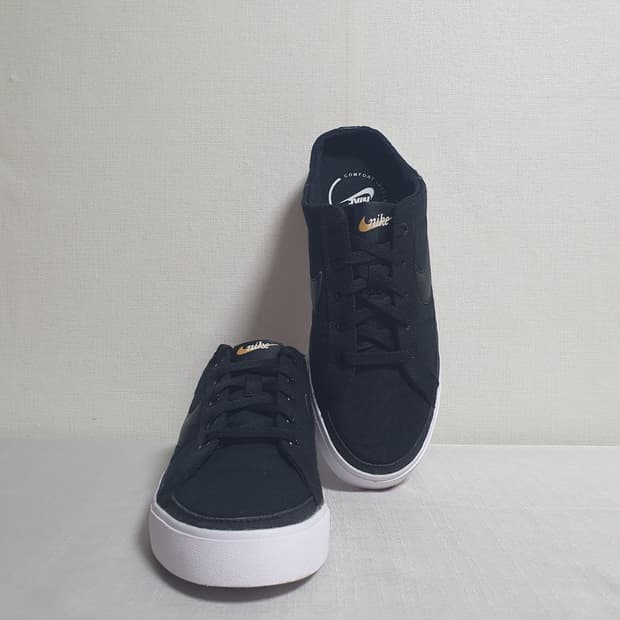 275mm 나이키 뮬 코트 레거시 스니커즈 블랙 검