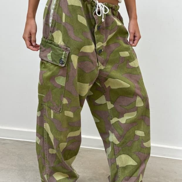 구매글) nhogirl 밀리터리 카모팬츠