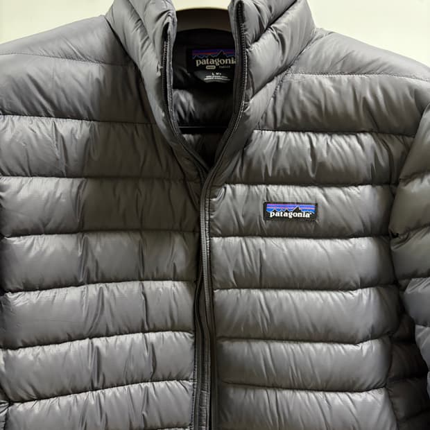 L)파타고니아 다운스웨터 포지그레이