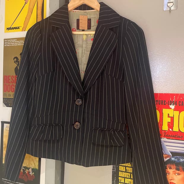 스트라이프 울 자켓