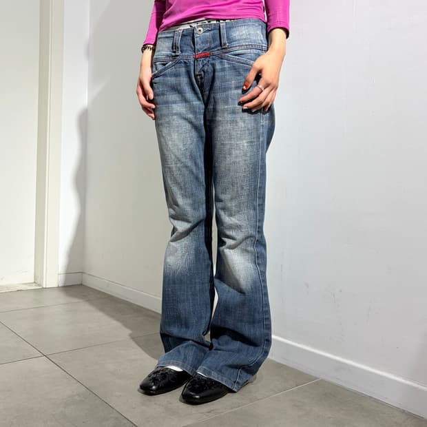 00s 마리떼프랑소와저버 부츠컷 데님 팬츠 바지