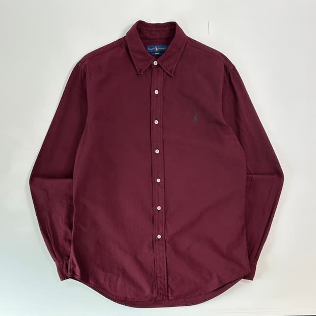 폴로 랄프로렌 옥스포드 버건디셔츠 