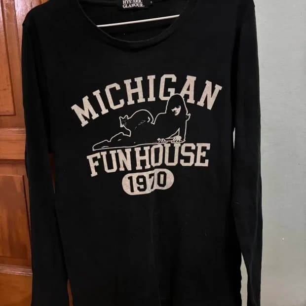 히스테릭글래머 롱슬리브 블랙