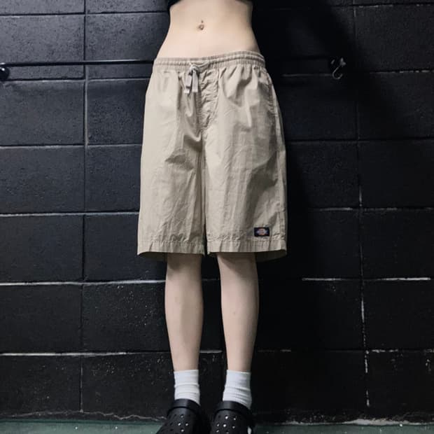 dickies 밴딩 베이지 버뮤다 팬츠