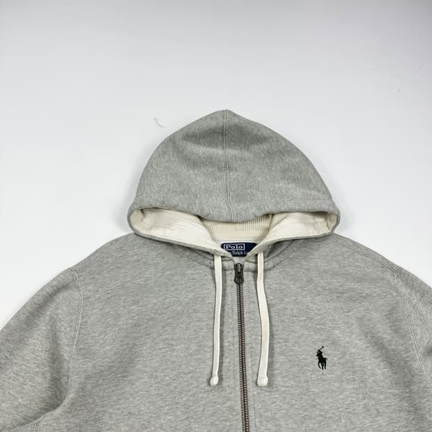 폴로 랄프로렌 포니 헤비 코튼 그레이 후드집업 (XL)