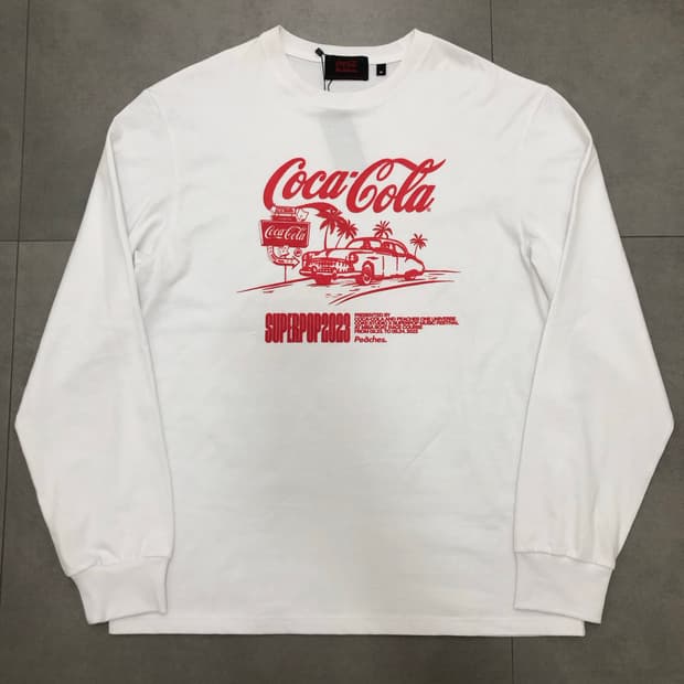 피치스 peaches 코카콜라 롱슬리브 긴팔티셔츠 M