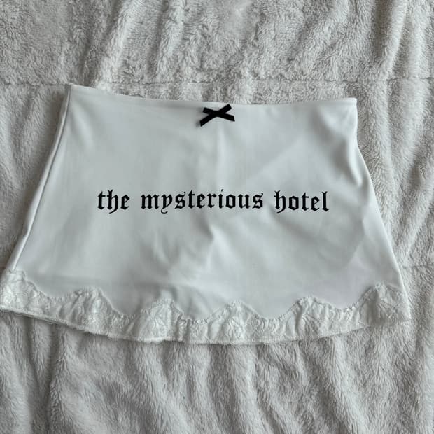 더미스테리어스호텔 레이스 미니 스커트