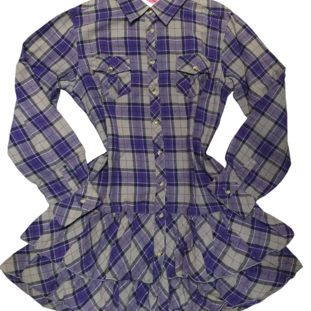 빈티지 체크 캉캉원피스 베이비돌 그런지페어리 히메갸루 캐캐체 핀터깔 펑크