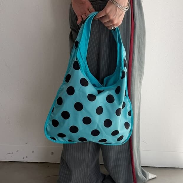 리버시블 dot bag 도트백 숄더백 민트블루 shoulder mint