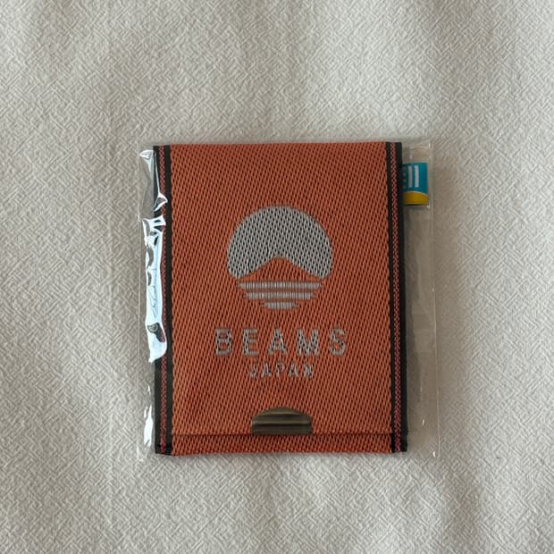 Beams Tatami Edge Logo Card Wallet