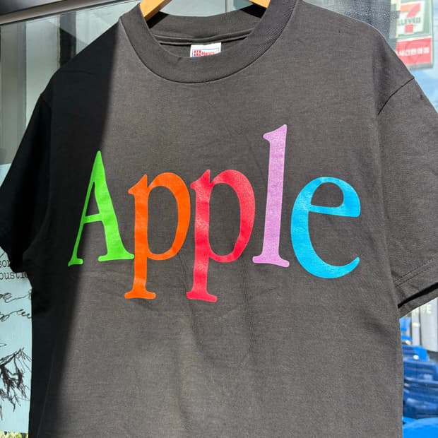 00s Apple 오리지널 프로모 티셔츠