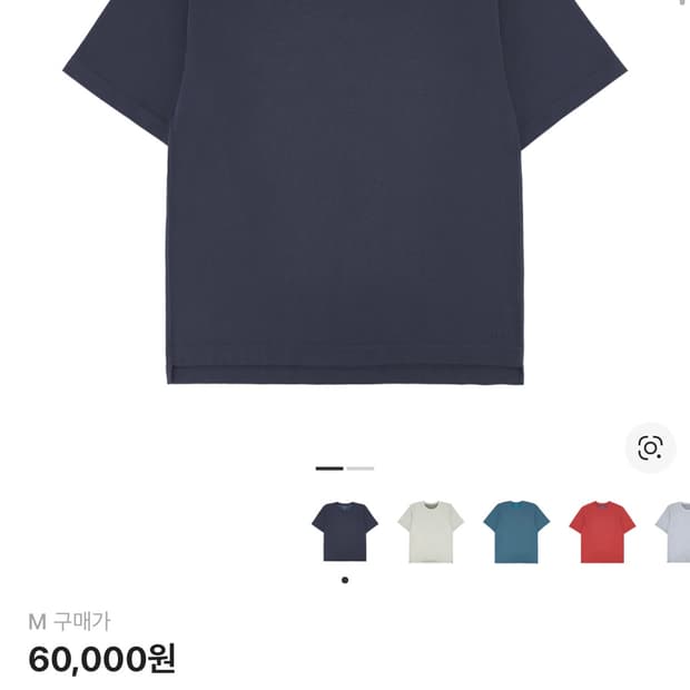 유니클로 jw앤더슨 반팔 m사이즈 네이비 485454