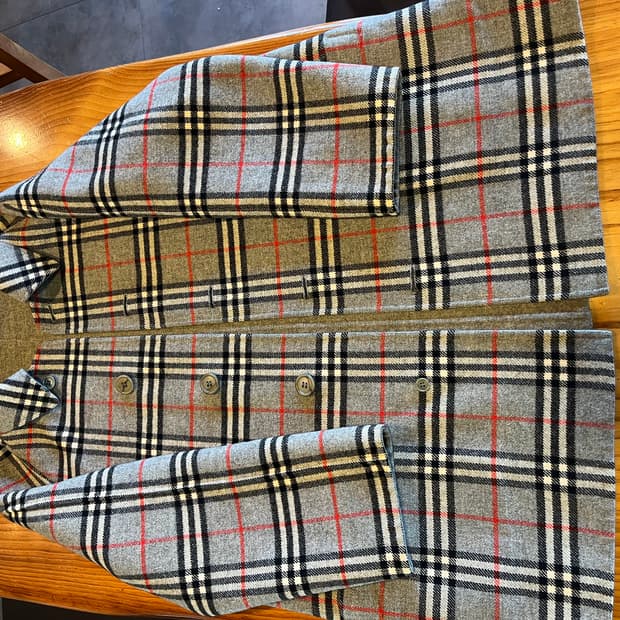 버버리 리버시블 울코트